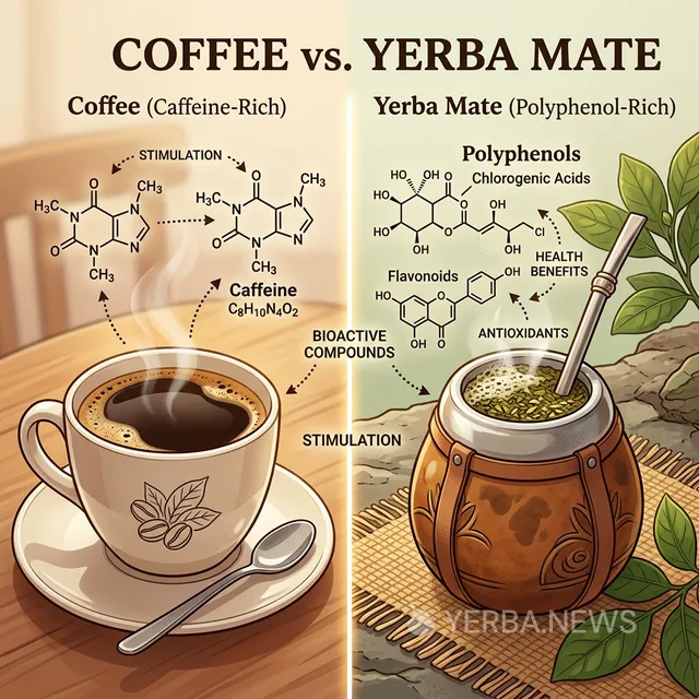 Yerba Mate vs. Coffee: What Science Actually Says About the Health Trade-Offs